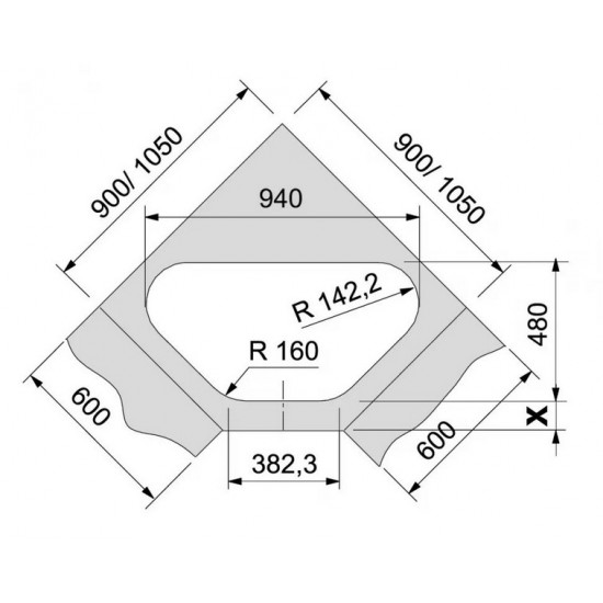 Franke AZG 661-E серый