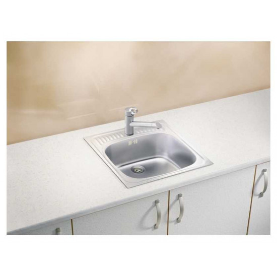 ALVEUS BASIC 130 NAT-60 465X465 1X нерж.сталь мойка