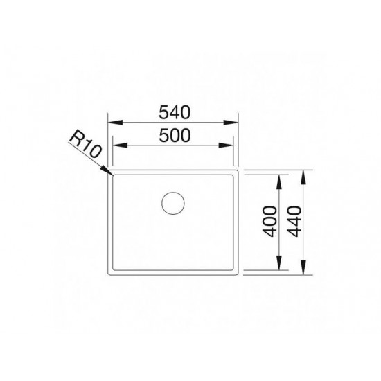 Blanco CLARON 500-U Durinox inFino