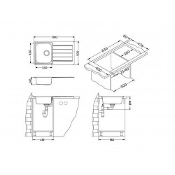 ALVEUS LINE MONARCH 20 GOLD 860X5001X нерж.сталь
