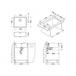 ALVEUS KOMBINO 50 MONARCH ANTRACITE SAT-90 542X442X195 F/S антрацит