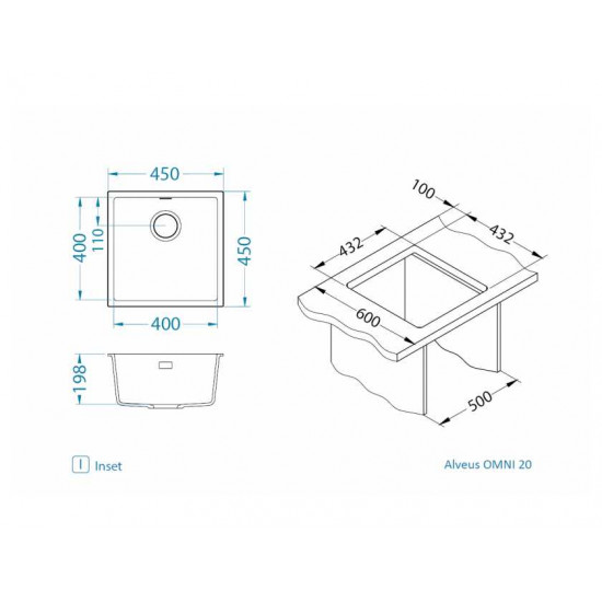 ALVEUS OMNI 20 GRANITAL CONCRETE-G81