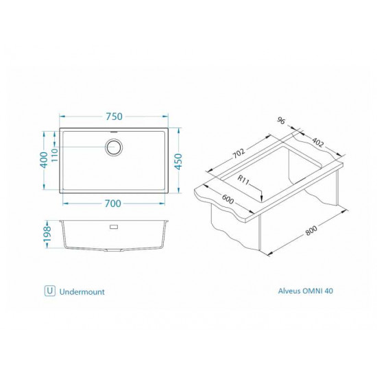 ALVEUS OMNI 40 GRANITAL CONCRETE-G81