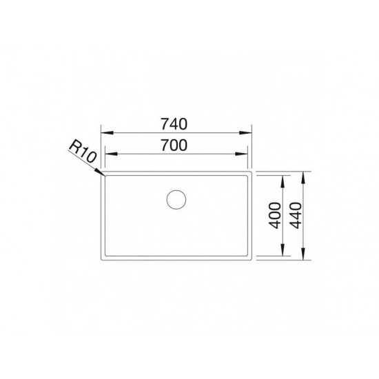 Blanco CLARON 700-U Durinox inFino