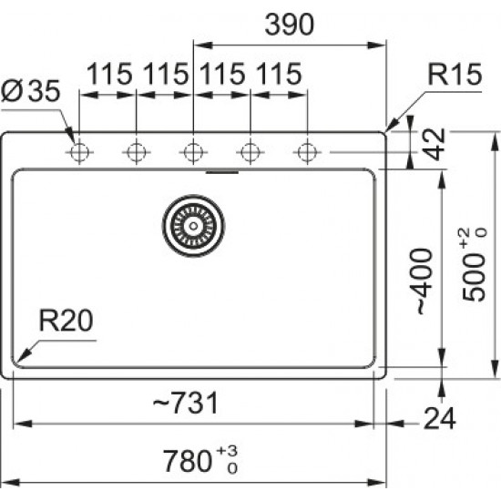 Franke MRG 610-73  Fragranite