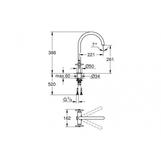 Grohe Atrio суперсталь