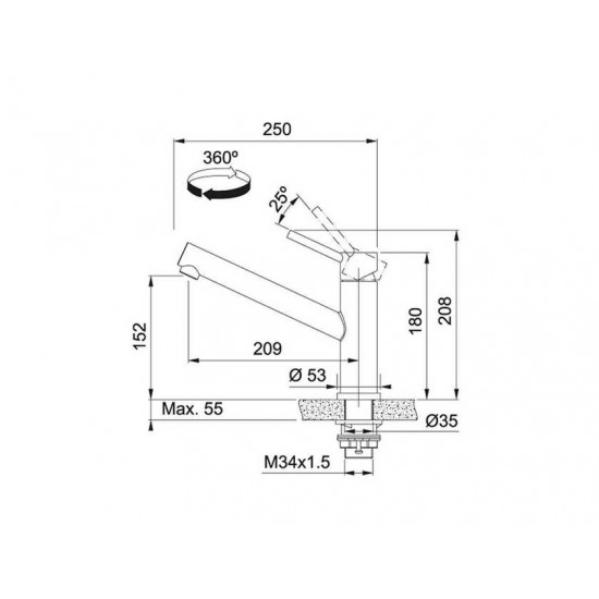 Franke Orbit (115.0569.290) нерж. сталь