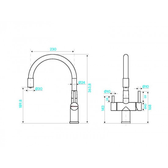 Kuchenstern WURM-FE золото с подключением фильтра
