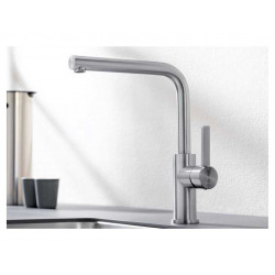 Blanco LANORA-F нерж. сталь смеситель (монтаж перед окном)