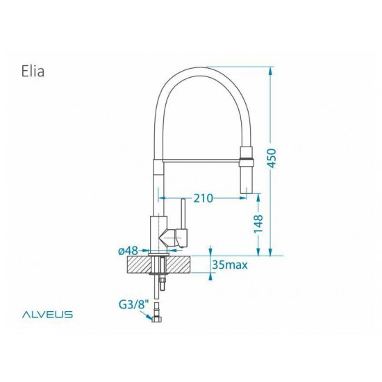 ALVEUS ELIA CHR хром