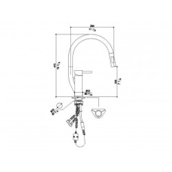MGS 0134RA238B Randa KD (матовый) смеситель MGS