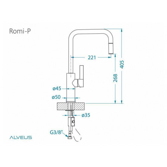 ALVEUS ROMI-P CHR хром