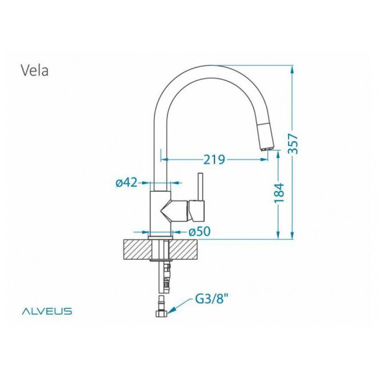 ALVEUS VELA - P CHR хром