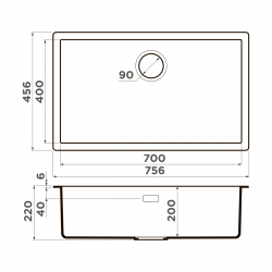Кухонная мойка Omoikiri Yamakawa 75T-Integra Tetogranit