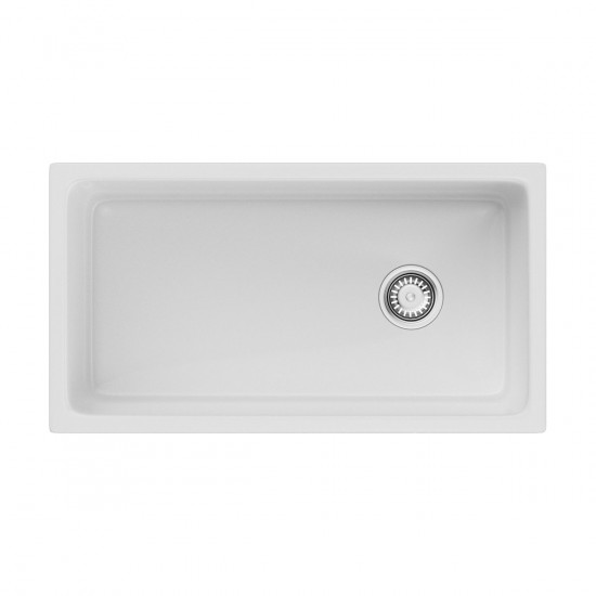 Кухонная мойка Omoikiri Tokara 88-U/I-WH Glossy Natceramic/белый глянцевый