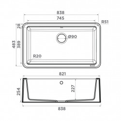 Кухонная мойка Omoikiri Tarento 83 Tetogranit