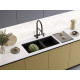 Кухонная мойка Omoikiri Taki 85-2-LB-U/IF Side нержавеющая сталь