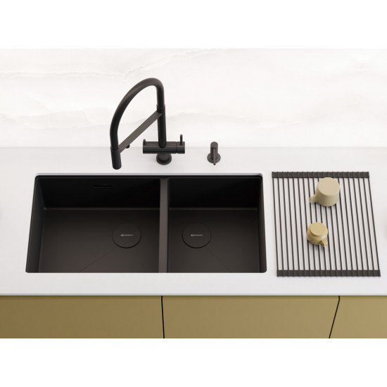 Кухонная мойка Omoikiri Taki 85-2-LB-U/IF Side нержавеющая сталь