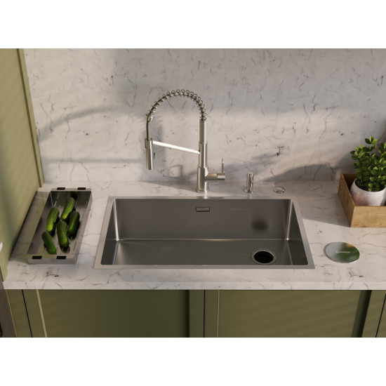 Кухонная мойка Omoikiri Taki 74-U/IF Side-IN нержавеющая сталь