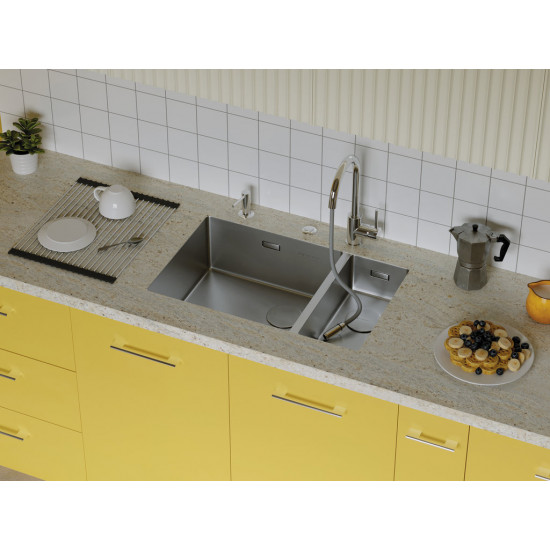 Кухонная мойка Omoikiri Taki 69-2-U/IF Side нерж. сталь