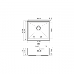 Кухонная мойка OMOIKIRI KASEN 53-INT нержавеющая сталь
