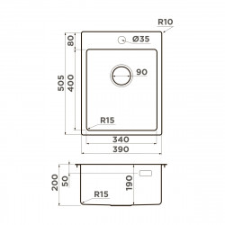 Кухонная мойка OMOIKIRI AMADARE 39 нержавеющая сталь