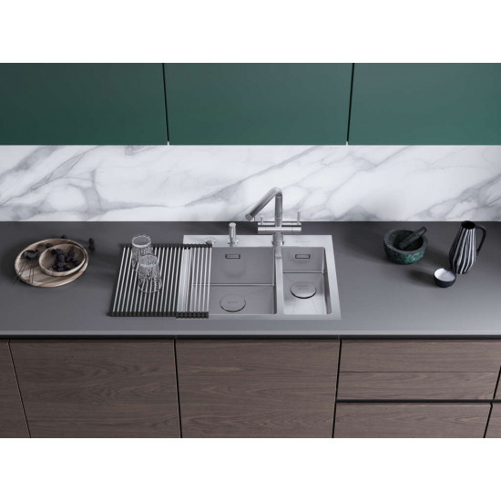 Кухонная мойка OMOIKIRI AKISAME 60-2 нерж. сталь