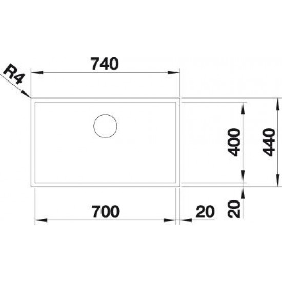 Кухонная мойка BLANCO ZEROX 700-IF Dark Steel