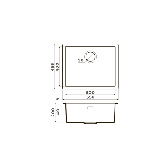 Кухонная мойка OMOIKIRI YAMAKAWA 55-U/I Artceramic
