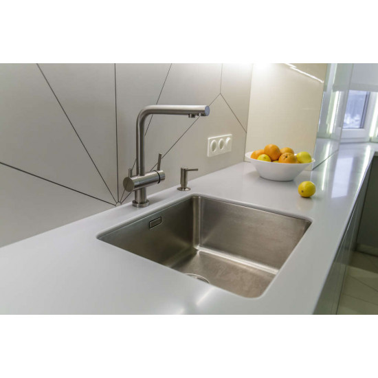 Кухонная мойка OMOIKIRI TADZAVA 44-U/I-IN Quadro нержавеющая сталь