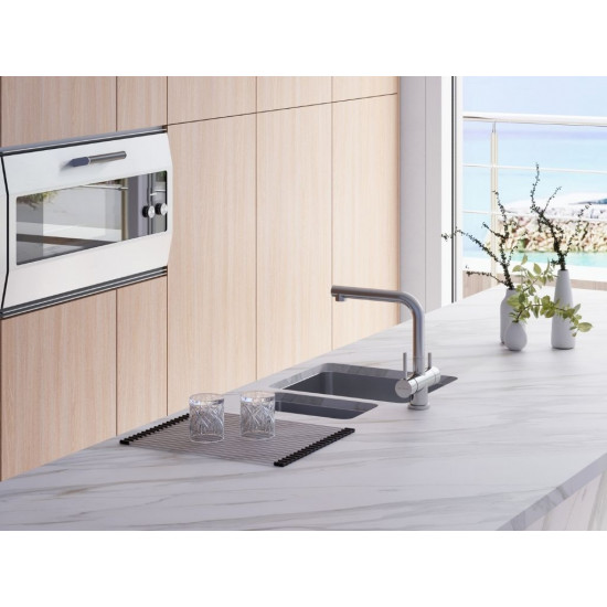 Кухонная мойка OMOIKIRI TADZAVA 38-U/I-IN нерж.сталь/ нержавеющая сталь