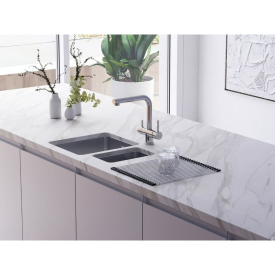 Кухонная мойка OMOIKIRI TADZAVA 38-U/I-IN нерж.сталь/ нержавеющая сталь