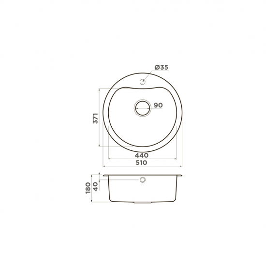 Кухонная мойка OMOIKIRI SAROMA 51 нержавеющая сталь