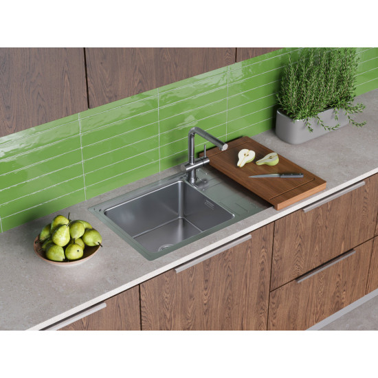 Кухонная мойка OMOIKIRI MIZU 78-LB нержавеющая сталь
