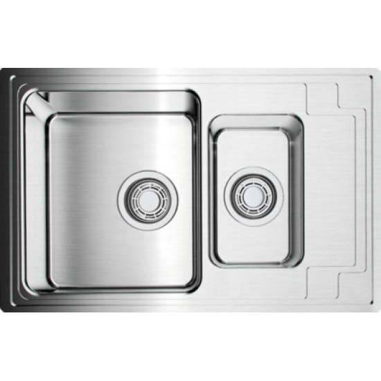 Кухонная мойка OMOIKIRI MIZU 78-2 нержавеющая сталь