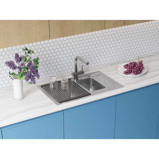 Кухонная мойка OMOIKIRI MIZU 78-2 нержавеющая сталь