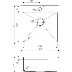 Кухонная мойка OMOIKIRI AKISAME 51 нерж. сталь