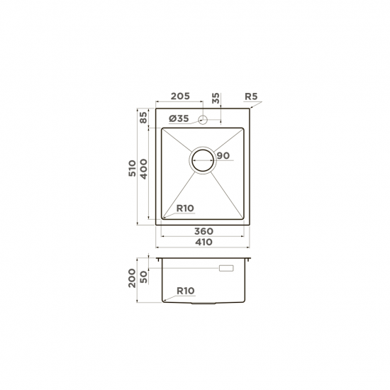Кухонная мойка OMOIKIRI AKISAME 41 нерж. сталь