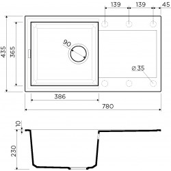 Кухонная мойка OMOIKIRI SAKAIME 78 TETOGRANIT
