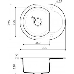 Кухонная мойка OMOIKIRI SAKAIME 60E TETOGRANIT