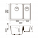 Кухонная мойка OMOIKIRI KATA 55-2-U Artgranit