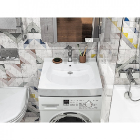 Раковина над стиральной машиной Santek Пилот 60 см с кронштейнами и сифоном 1.WH30.1.971