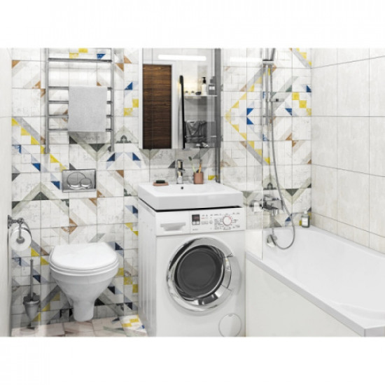 Раковина над стиральной машиной Santek Пилот 60 см с кронштейнами и сифоном 1.WH30.1.971