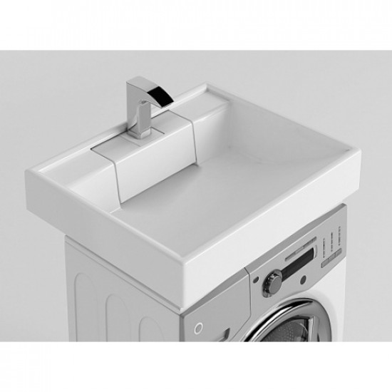 Раковина над стиральной машиной Акватон Рейн 60 см белая 1A72103KRW010
