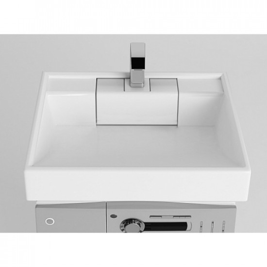 Раковина над стиральной машиной Акватон Рейн 60 см белая 1A72103KRW010