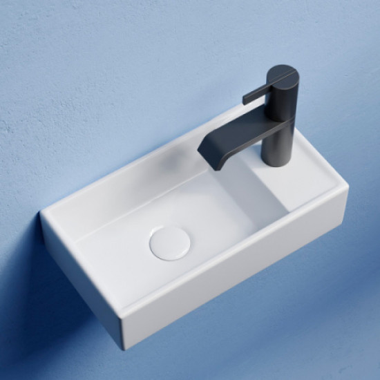 Раковина Ceramica Nova Element 40 см чаша слева белаый глянец CN6051L