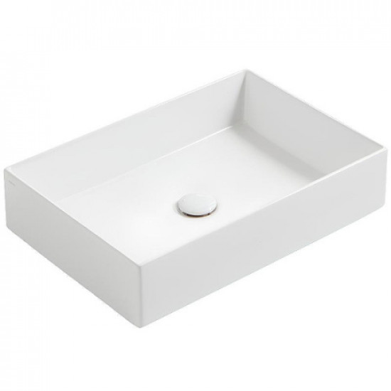 Раковина Simas Agile 60 см без отверстий под смеситель, белая AG60 bi