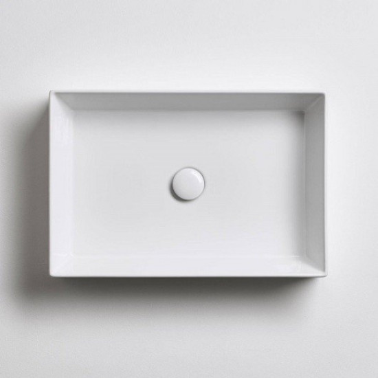 Раковина Simas Agile 60 см без отверстий под смеситель, белая AG60 bi