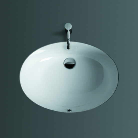 Раковина Simas Top e lavabi d'Arredo 58 см под столешницу, белая S 53 BI