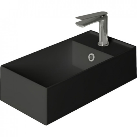 Раковина Simas Agile 50 см подвесная, черный матовый AG50 nero matt*1